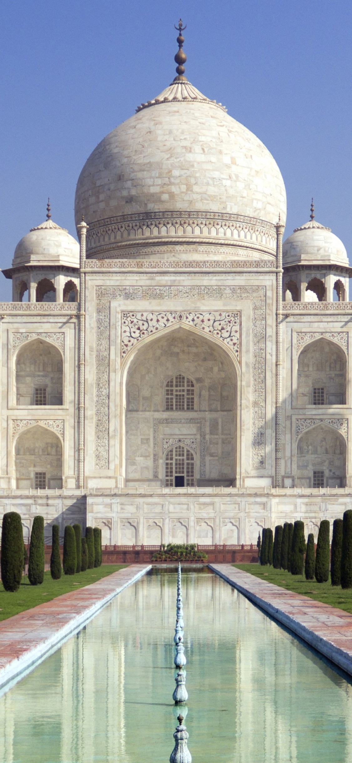 Обои Тадж-Махал, путешествие, Новые семь чудес света, памятник, ориентир в разрешении 1125x2436