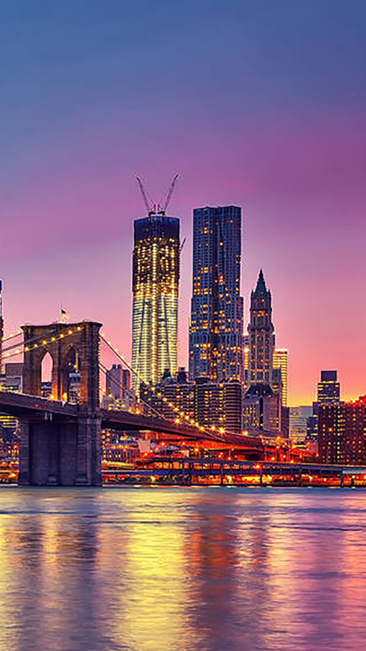 Обои город, городской пейзаж, линия горизонта, городской район, метрополия в разрешении 720x1280