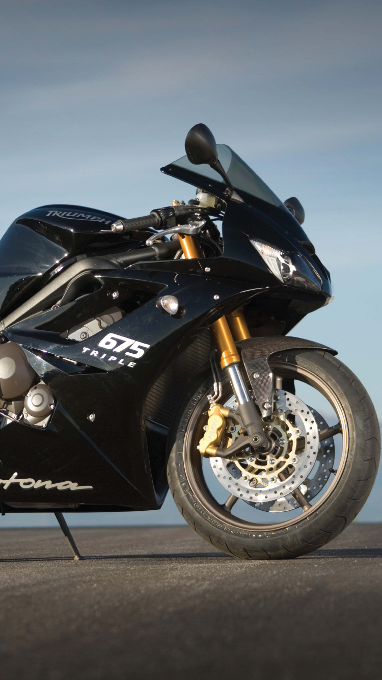 Обои Триумф дайтона 675, Мотоциклы Triumph, мотоцикл, авто, автомобильные шины в разрешении 750x1334