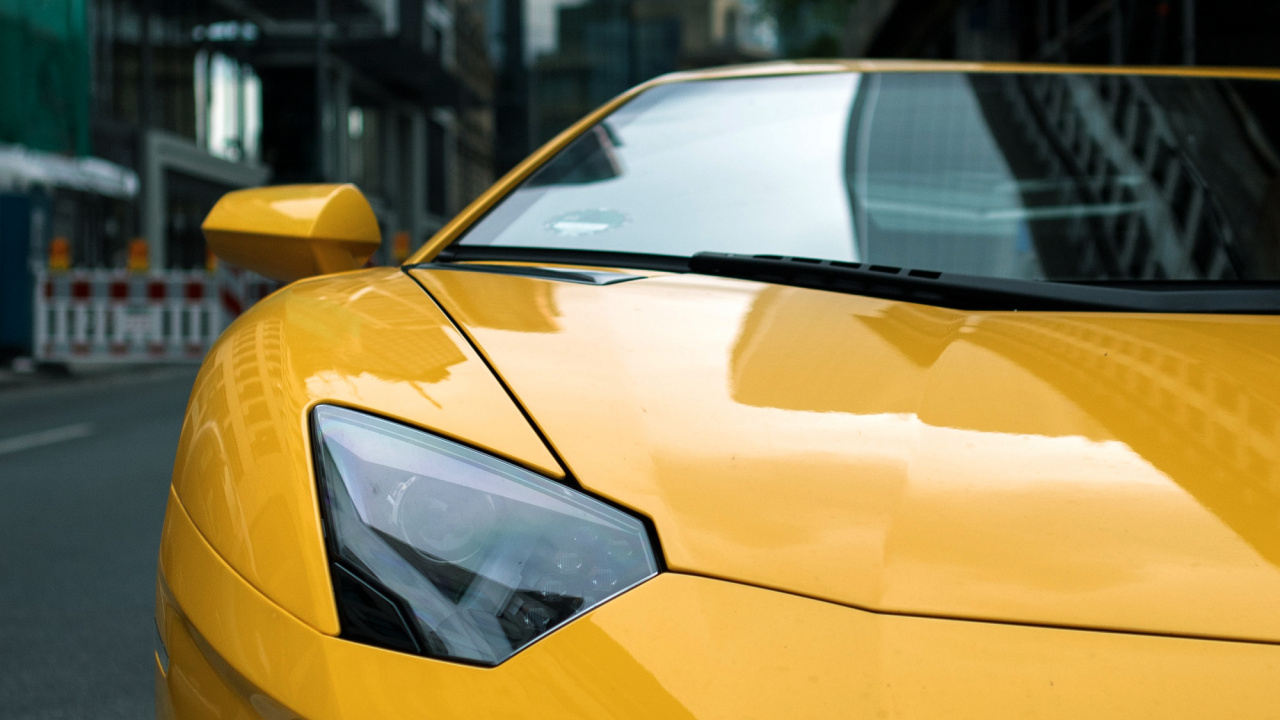 Обои ламборджини в здании, Ламборгини авентадор, Ламборджини, легковые автомобили, Феррари 458 в разрешении 1280x720