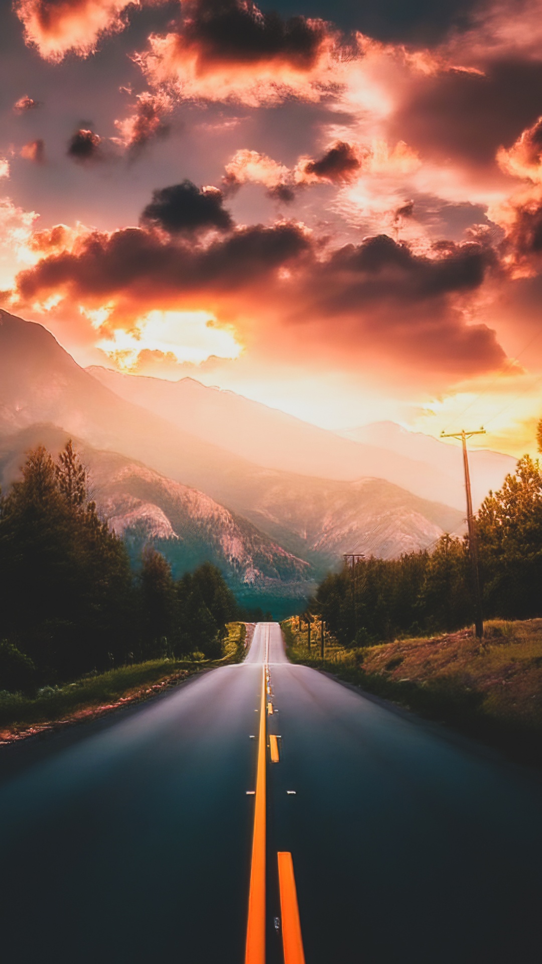 Обои облако, атмосфера, дневное время, экорегион, послесвечение в разрешении 1080x1920