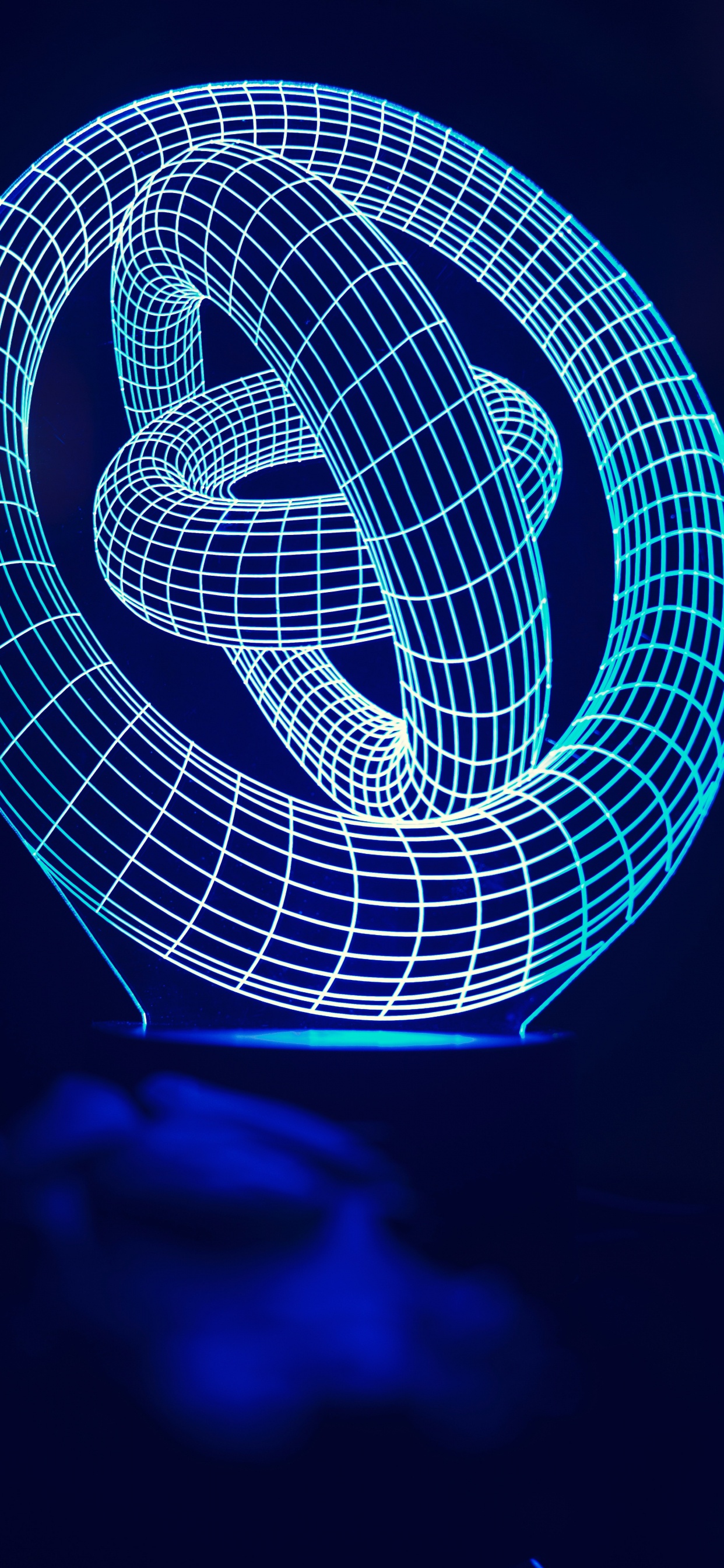 Обои ночник, цвет, светодиодные лампы, свет, электрик в разрешении 1242x2688