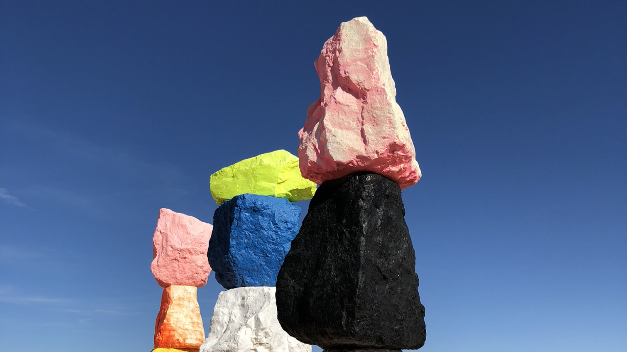 Обои Лас Вегас, США, рок, пейзаж, песок в разрешении 1280x720