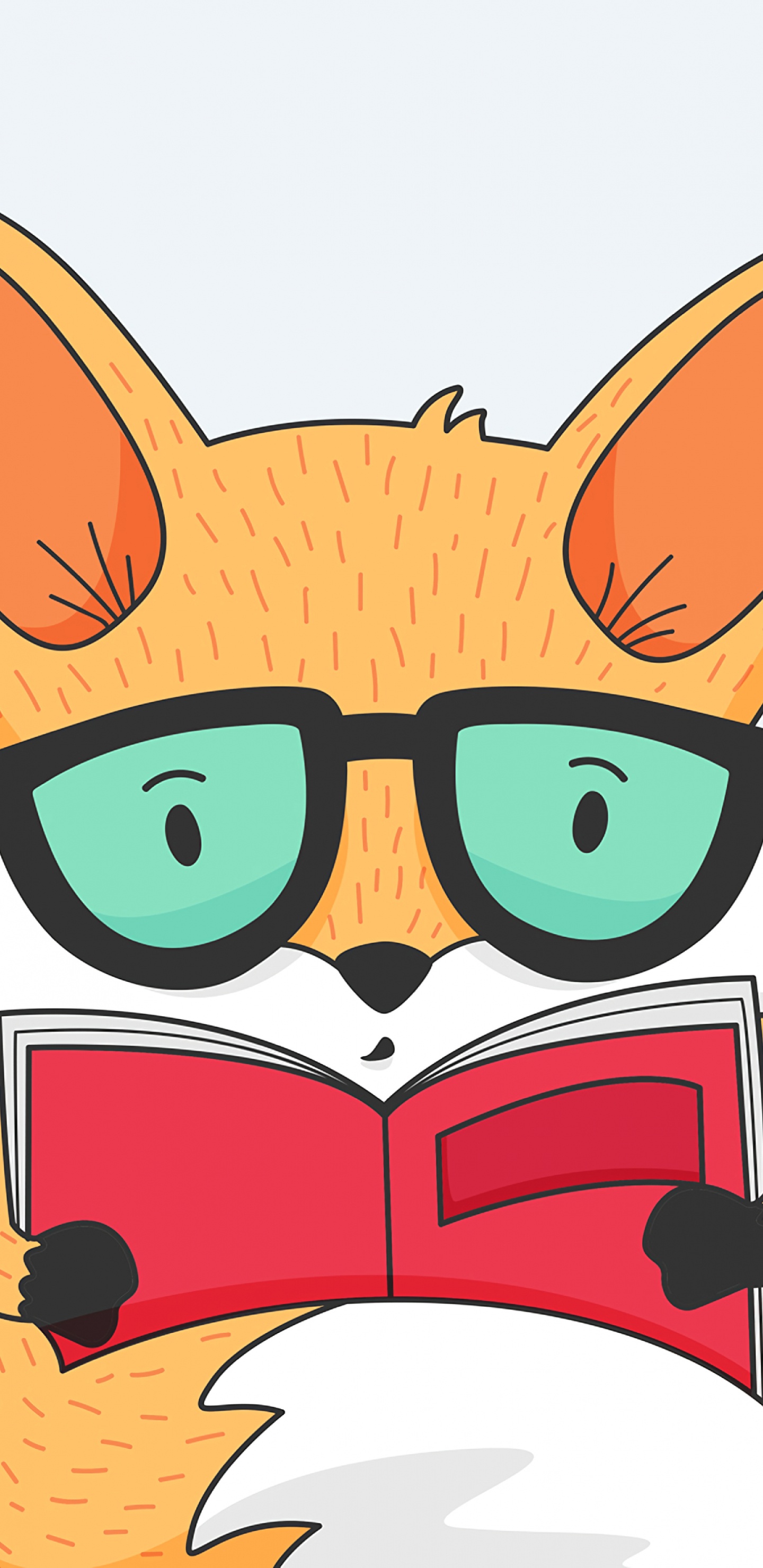 Обои лиса, мультфильм, картинка, мультик, морда в разрешении 1440x2960