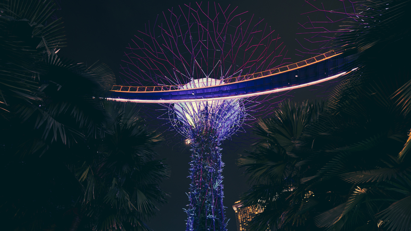 Обои Ландшафтный дизайн, дизайн, пейзаж, вода, свет в разрешении 1366x768