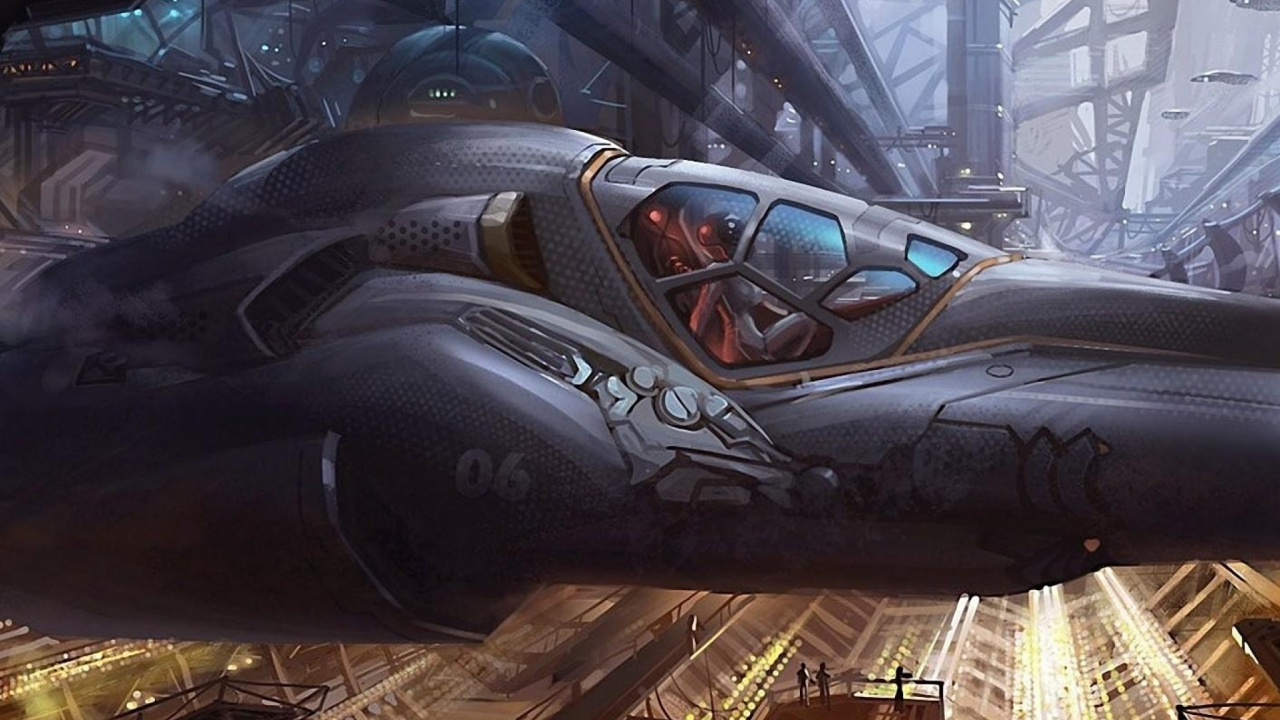 Обои звездолет, аэрокосмическая техника, авиация в разрешении 1280x720