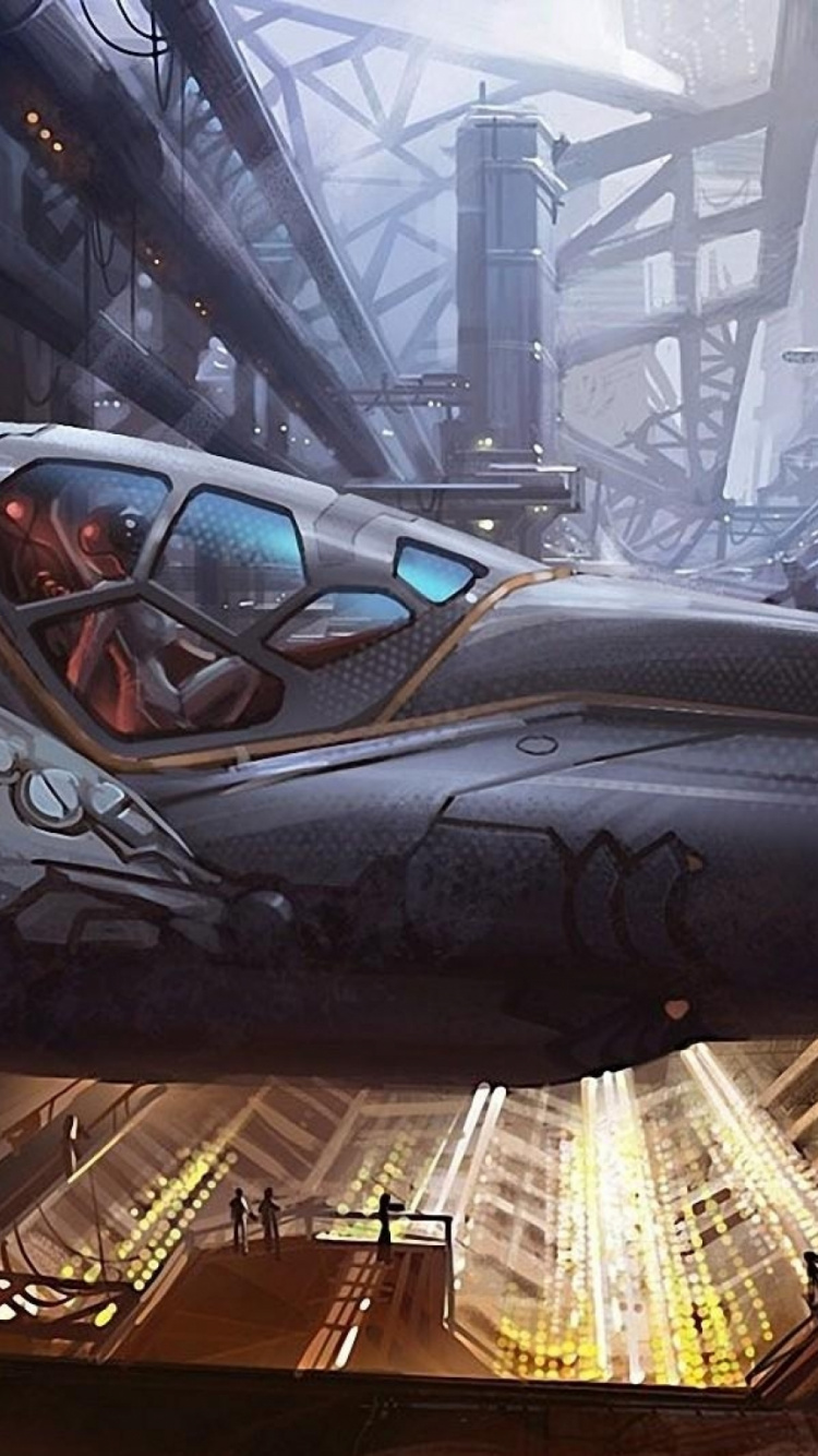 Обои звездолет, аэрокосмическая техника, авиация в разрешении 750x1334