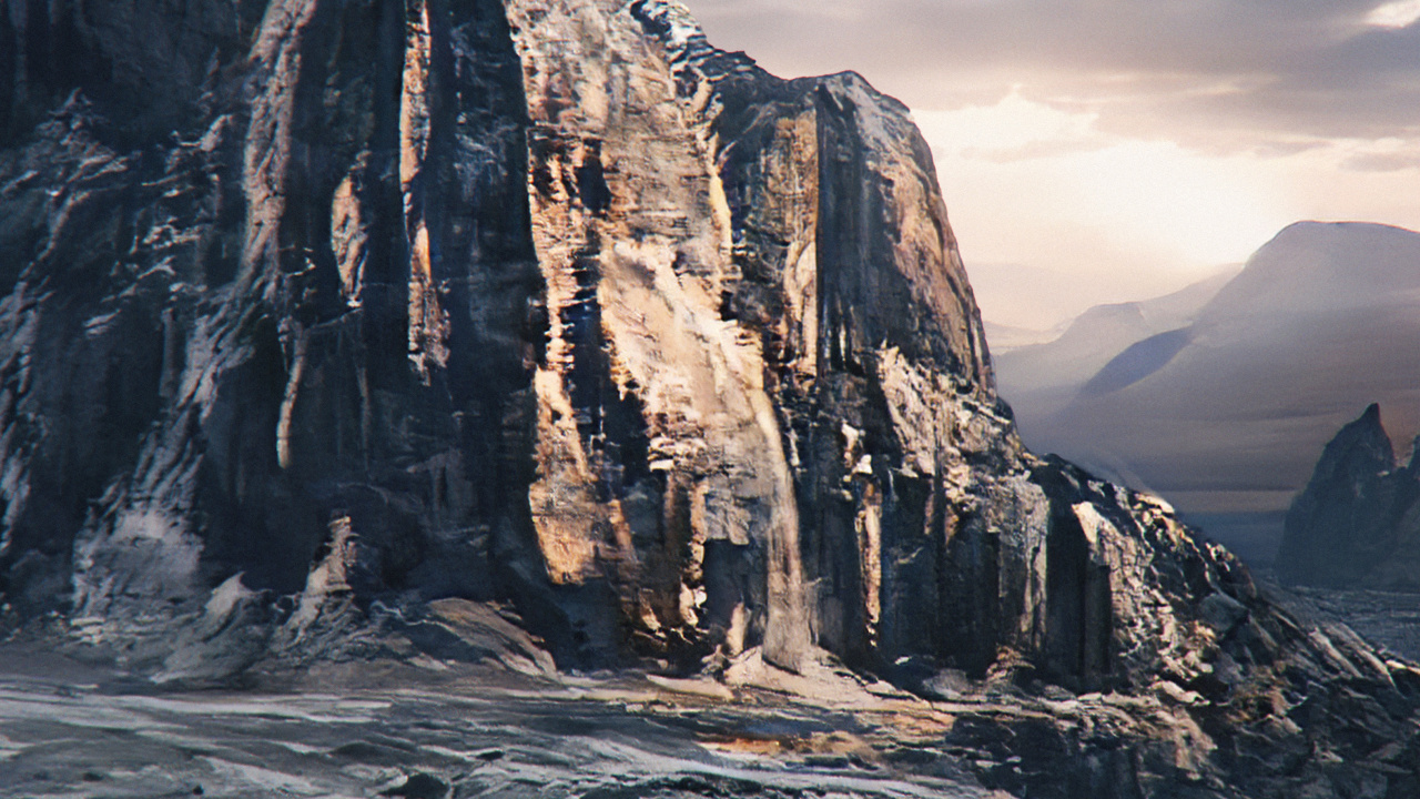 Обои гора, облако, природа, солнечный свет, горный рельеф в разрешении 1280x720