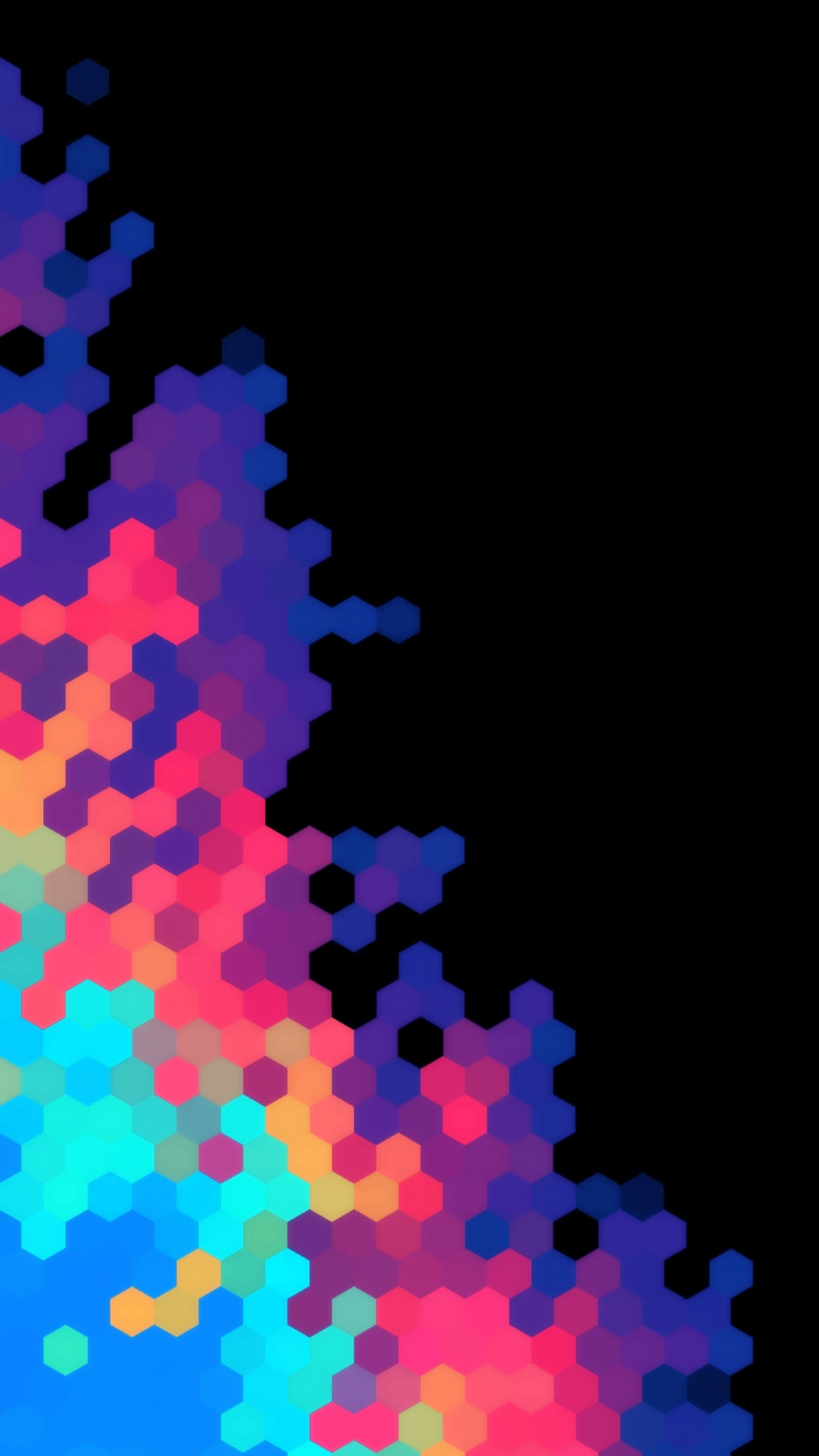 Обои арт, круг, полутона и оттенки, электрик, узор в разрешении 1080x1920