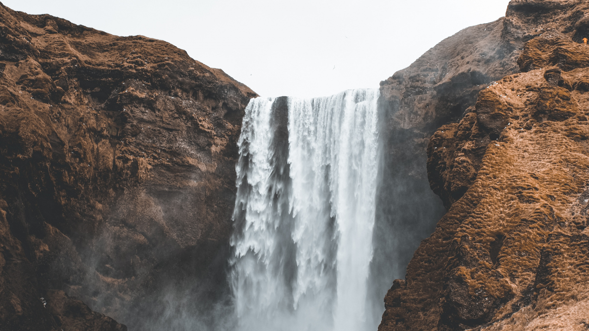 Обои измеритель, откос, водопад, водные элементы, рок в разрешении 1920x1080