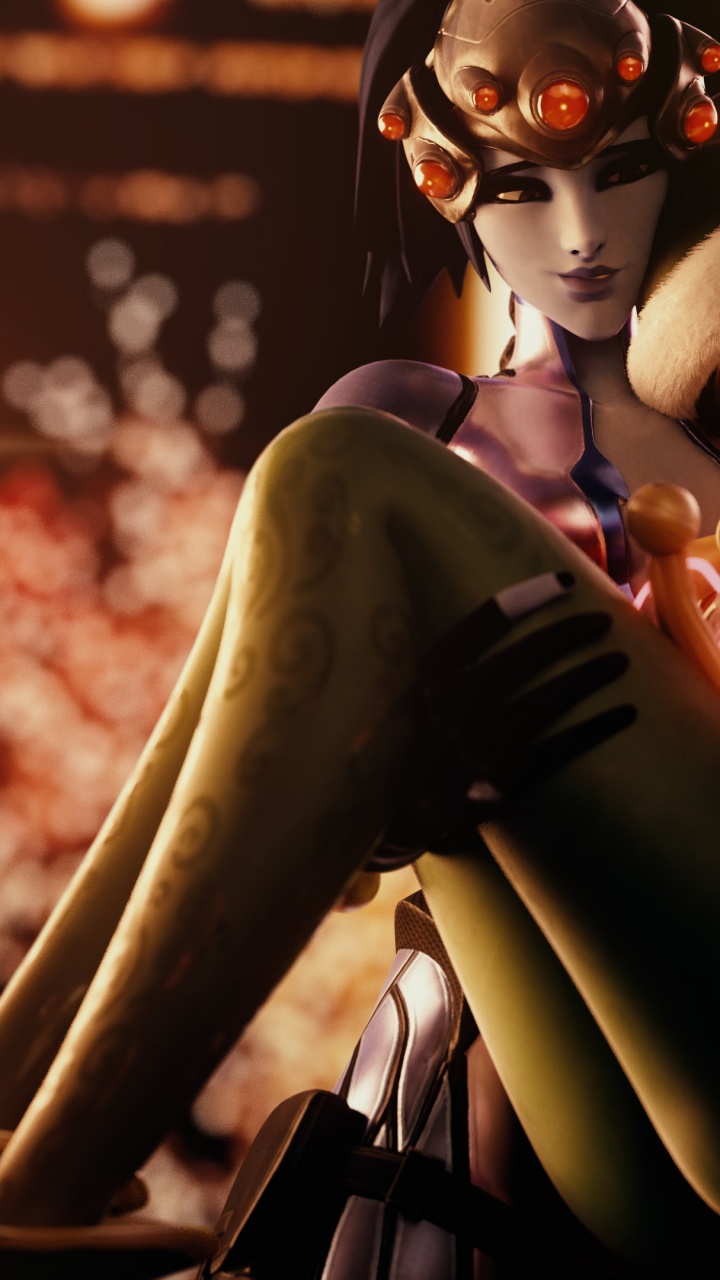 Обои Наблюдать за вдовцом, Лена Окстон, Overwatch, милость, наблюдение 2 в разрешении 720x1280