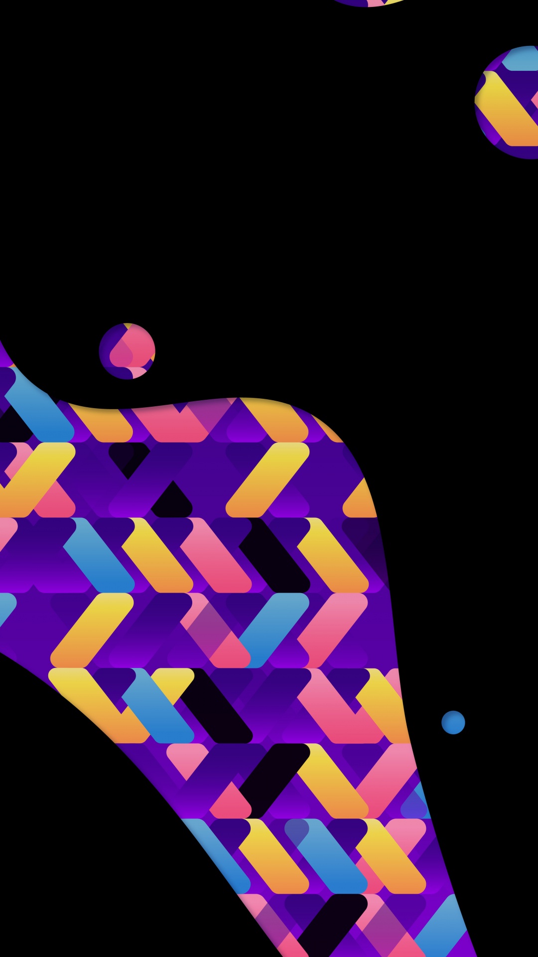 Обои треугольник, графический дизайн, пурпур, Фиолетовый, Визуальный эффект освещения в разрешении 1080x1920