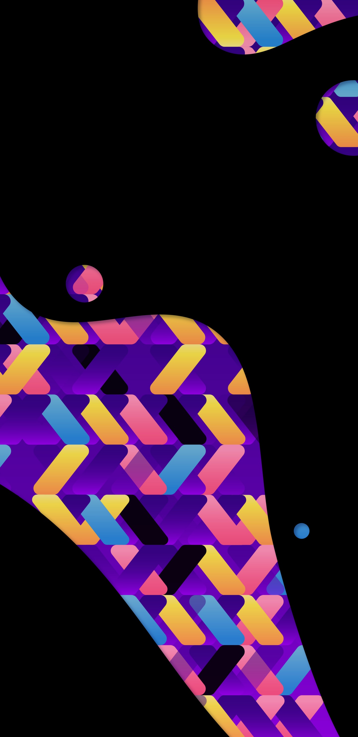 Обои треугольник, графический дизайн, пурпур, Фиолетовый, Визуальный эффект освещения в разрешении 1440x2960