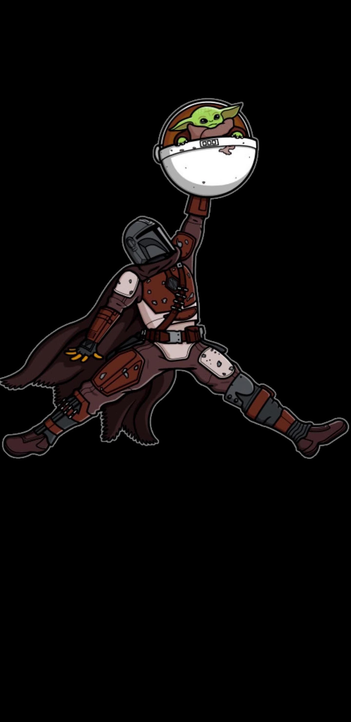 Обои струнный инструмент, Грогу, футболка, йода, кеды в разрешении 1440x2960