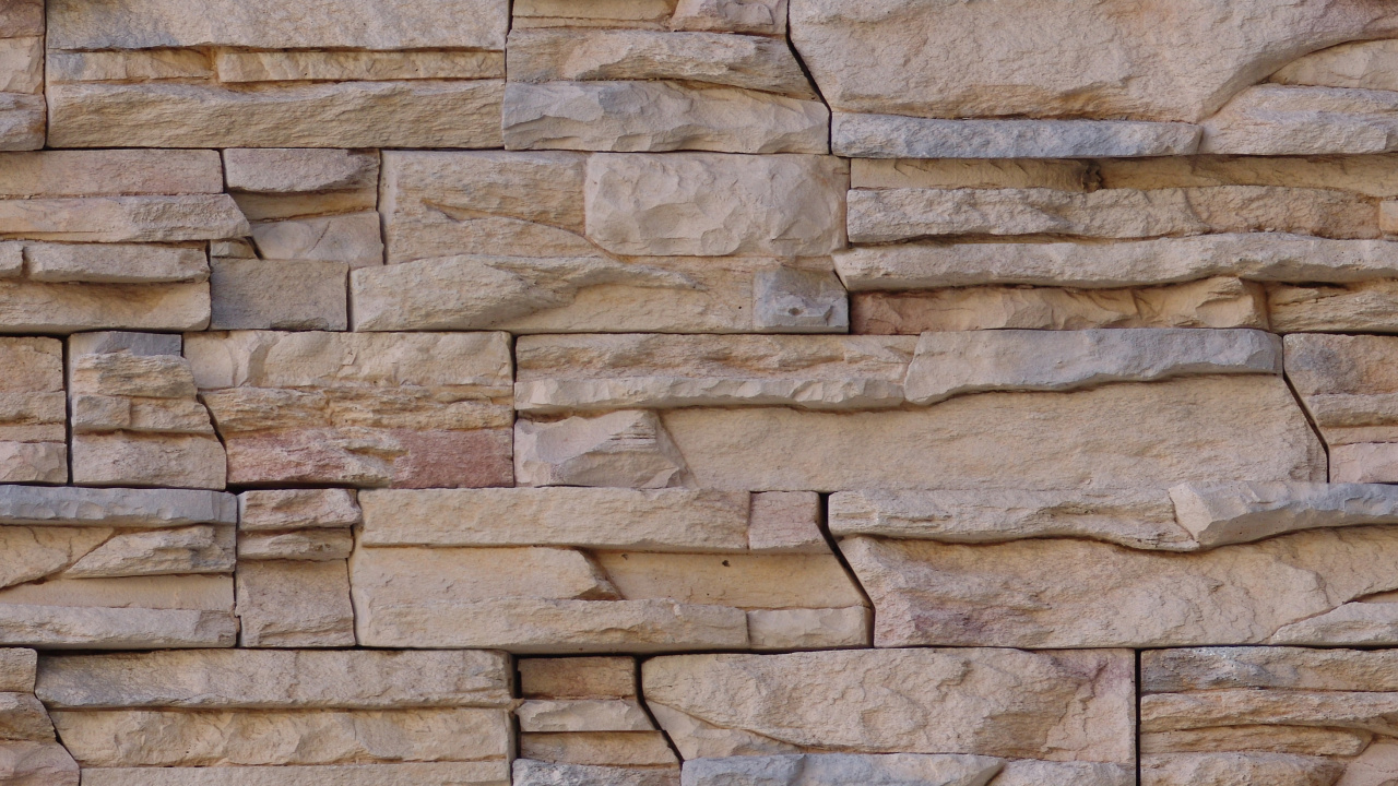 Обои каменная стена, кирпич, камень, кирпичная кладка, стена в разрешении 1280x720