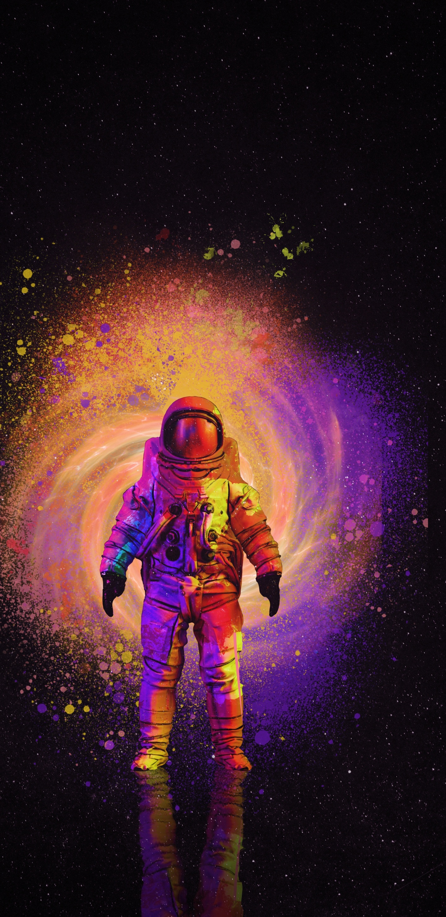 Обои атмосфера, развлечение, арт, астрономический объект, газ в разрешении 1440x2960