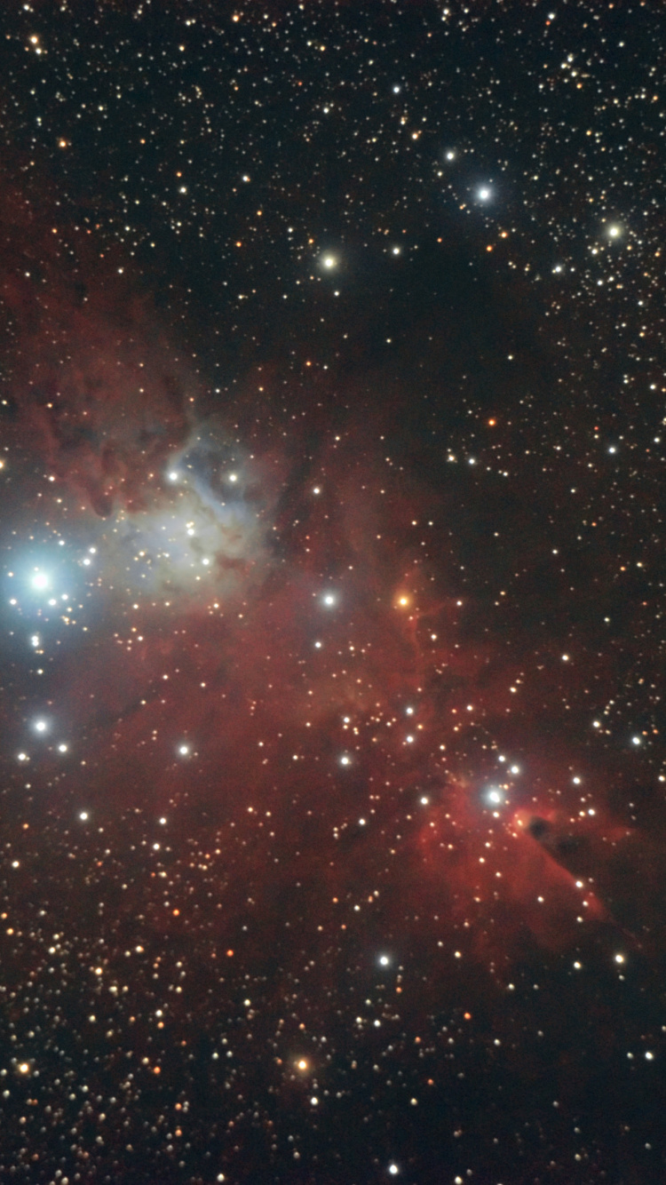 Обои туманность, Галактика, астрономический объект, Астрономия, космическое пространство в разрешении 750x1334