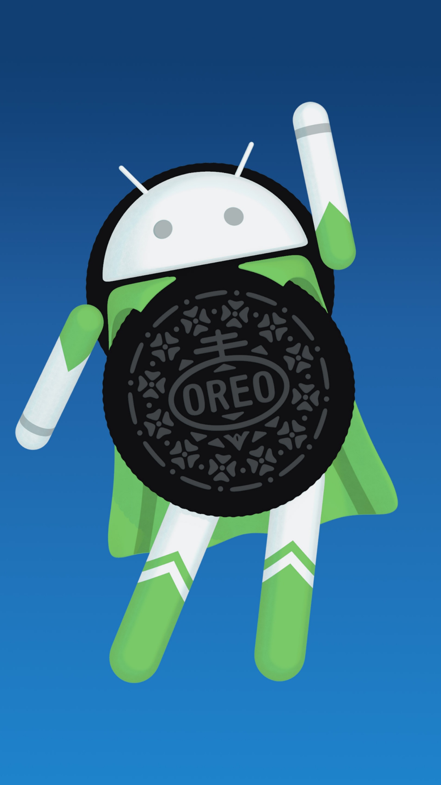 Обои Андроид Орео, андроид, Орео, мультфильм, иллюстрация в разрешении 1440x2560