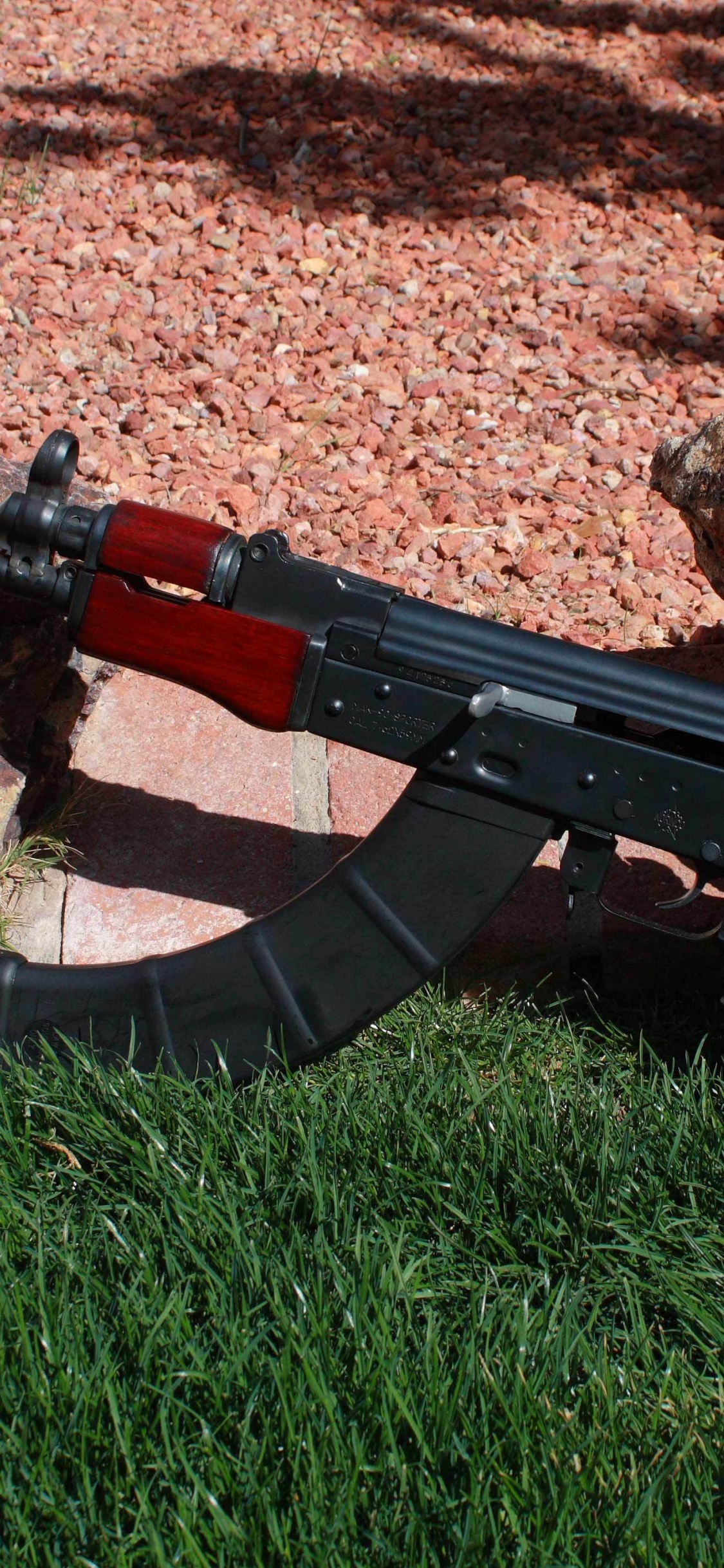 Обои ак-74, орудие, огнестрельное оружие, винтовка, пневматическое оружие в разрешении 1125x2436