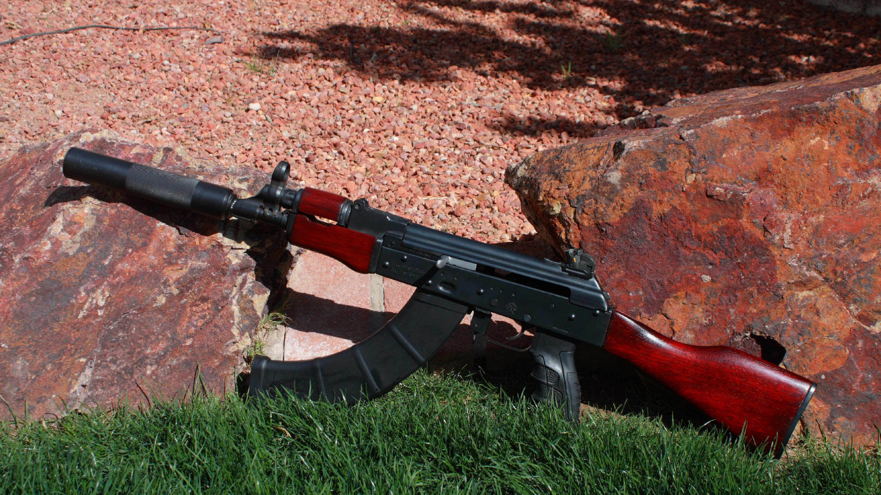 Обои ак-74, орудие, огнестрельное оружие, винтовка, пневматическое оружие в разрешении 1280x720