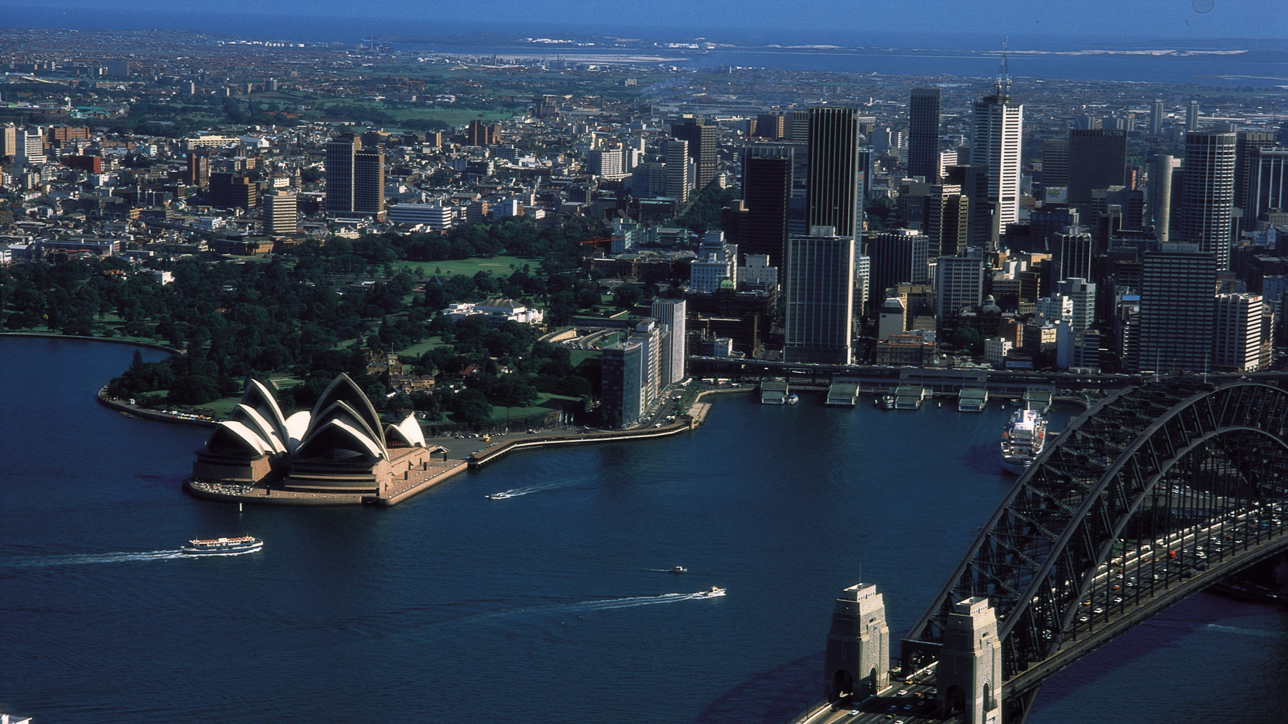 Обои Сидней, городской пейзаж, город, городской район, линия горизонта в разрешении 2560x1440