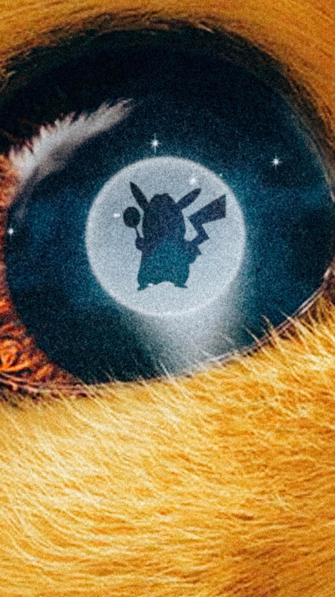 Обои Пикачу, глаз, радужная оболочка, мех, орган в разрешении 1080x1920