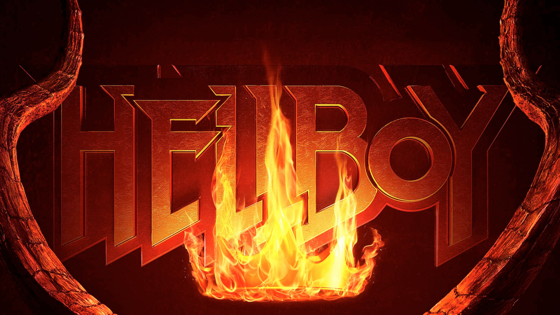 Обои Хеллбой 2019 постер, Дэвид Харбор, хеллбой, Нимуэ Королева крови, постер в разрешении 1920x1080