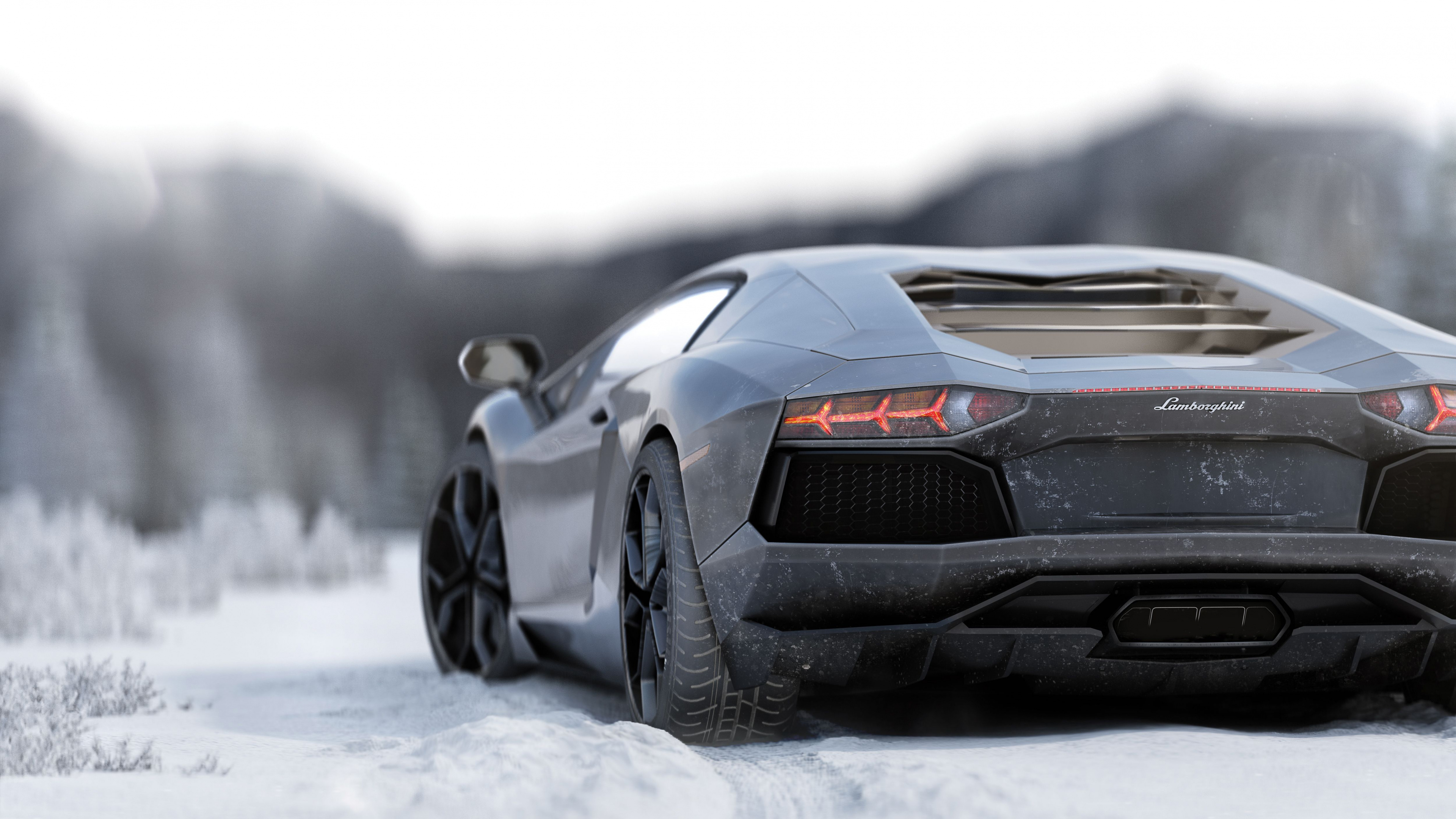 Lamborghini Gallardo ночью