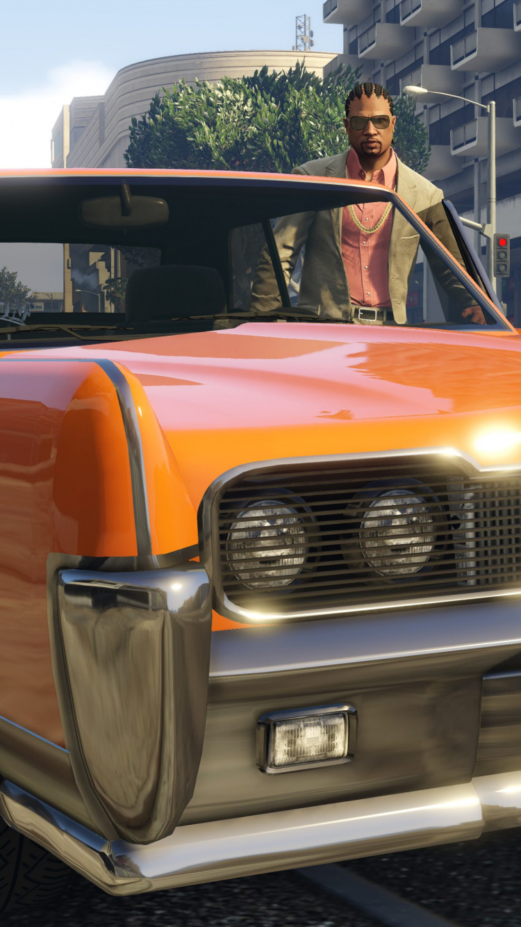 Обои grand theft auto v, grand theft auto online, Рокстар игры, xbox one, авто в разрешении 750x1334