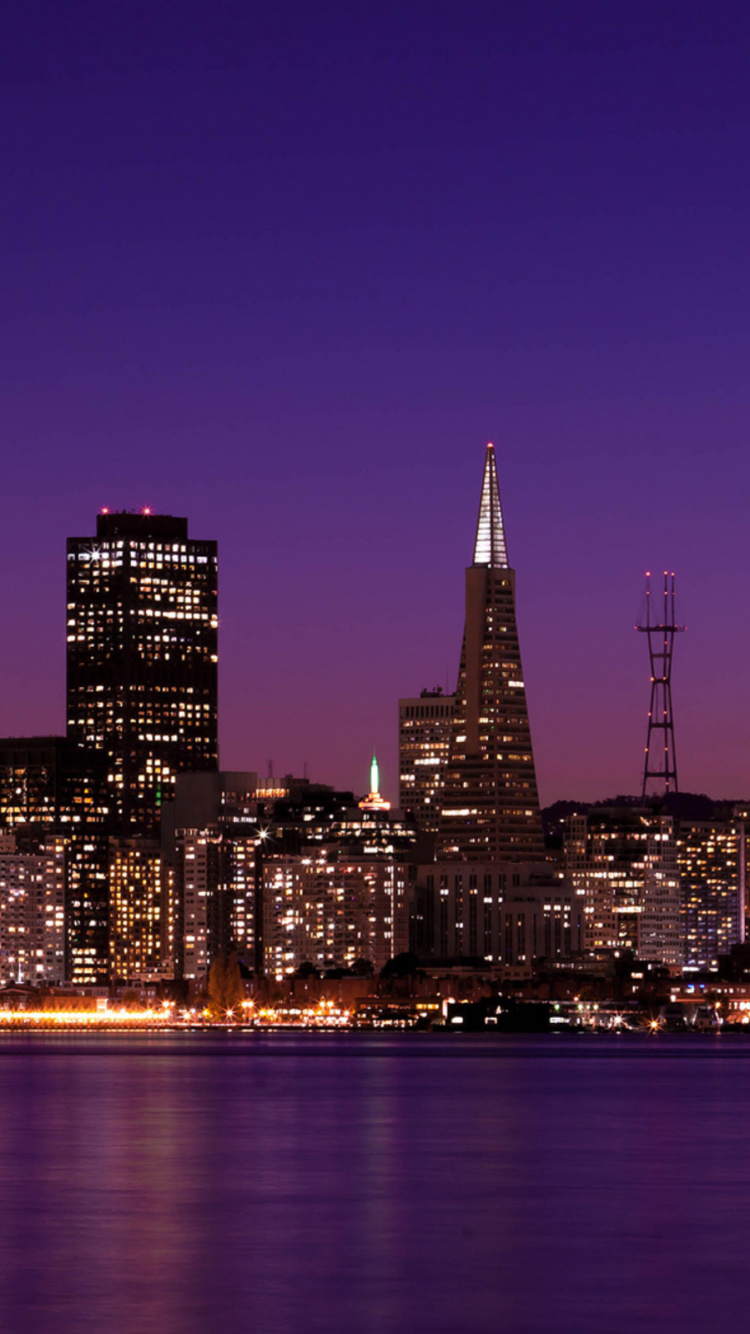 Обои город, городской пейзаж, линия горизонта, метрополия, городской район в разрешении 750x1334