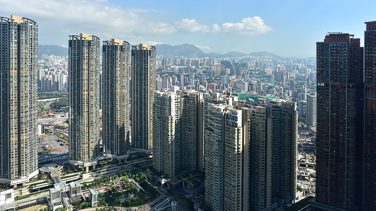 Обои Гонконг, небоскреб, городской район, город, метрополия в разрешении 1280x720