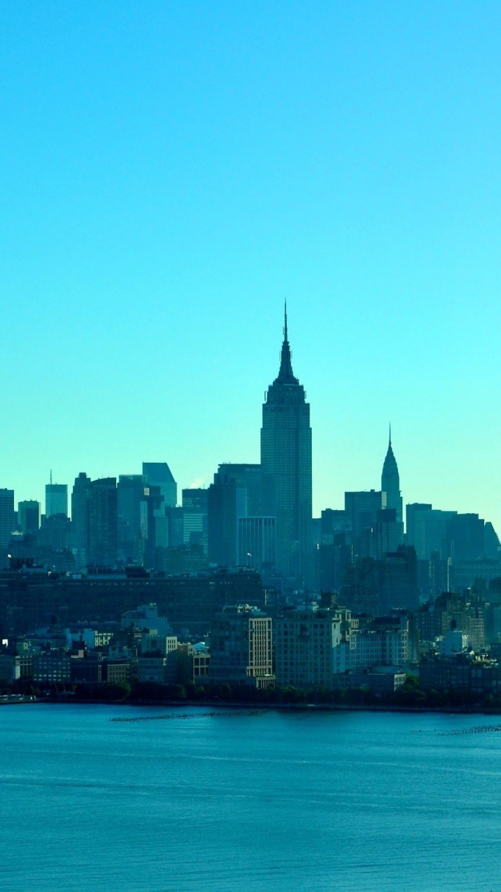 Обои город, линия горизонта, городской пейзаж, дневное время, метрополия в разрешении 720x1280