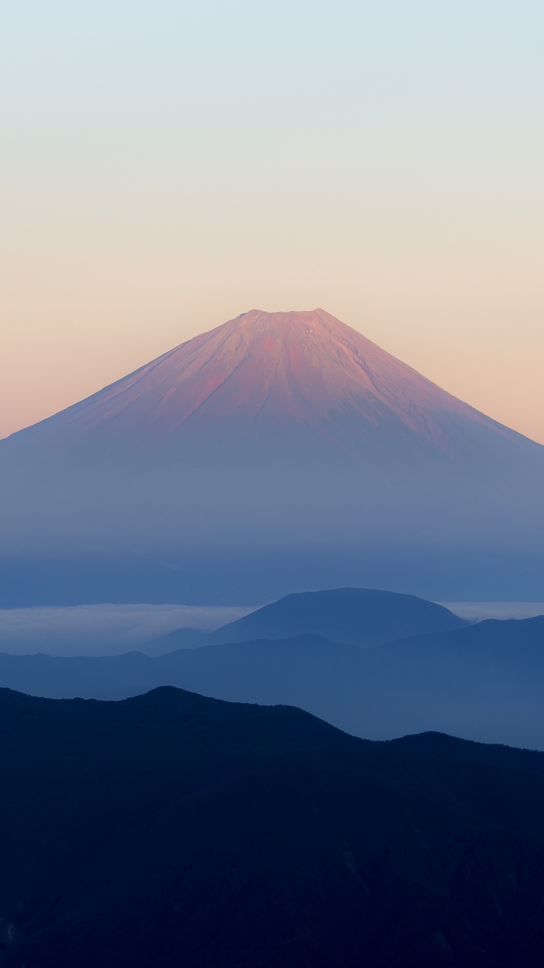 Обои гора Фудзи, гора, стратовулкан, горный хребет, пейзажи гор в разрешении 1080x1920