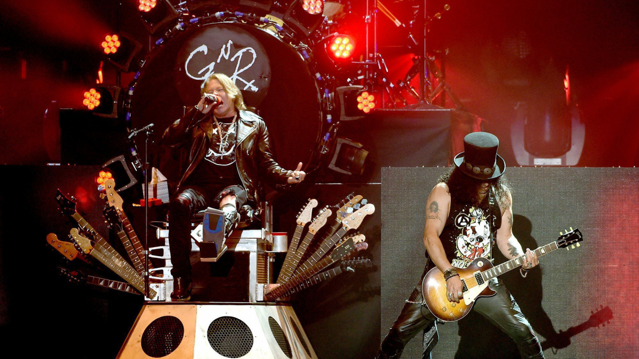 Обои Guns N Roses, Not in This Lifetime Tour, Appetite for Destruction, Представление, развлечение в разрешении 1280x720