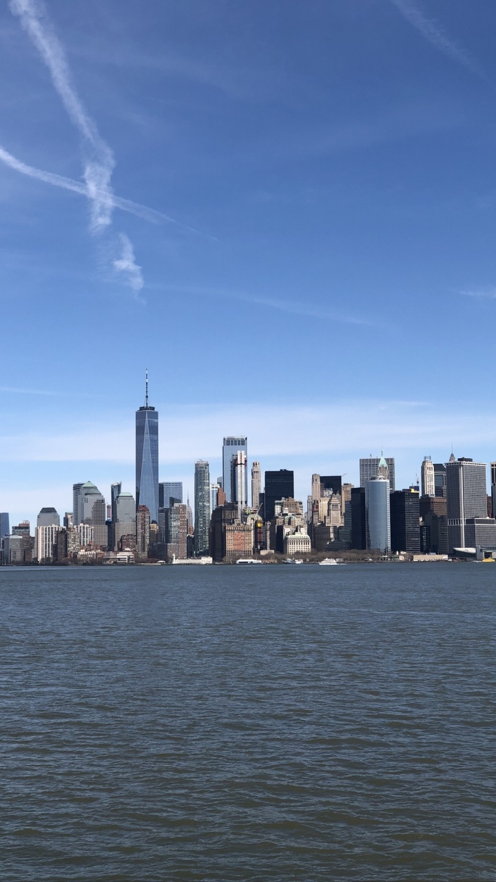 Обои Нью-Йорк, дневное время, башня, город, городской район в разрешении 720x1280