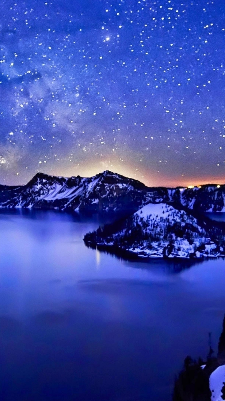 Обои кратерное озеро, озеро, природа, природный ландшафт, синий в разрешении 750x1334