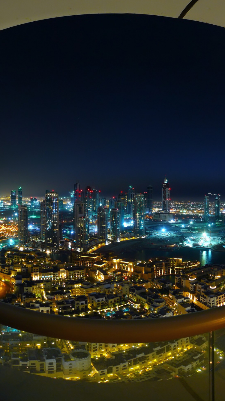 Обои город, городской пейзаж, городской район, метрополия, ночь в разрешении 750x1334