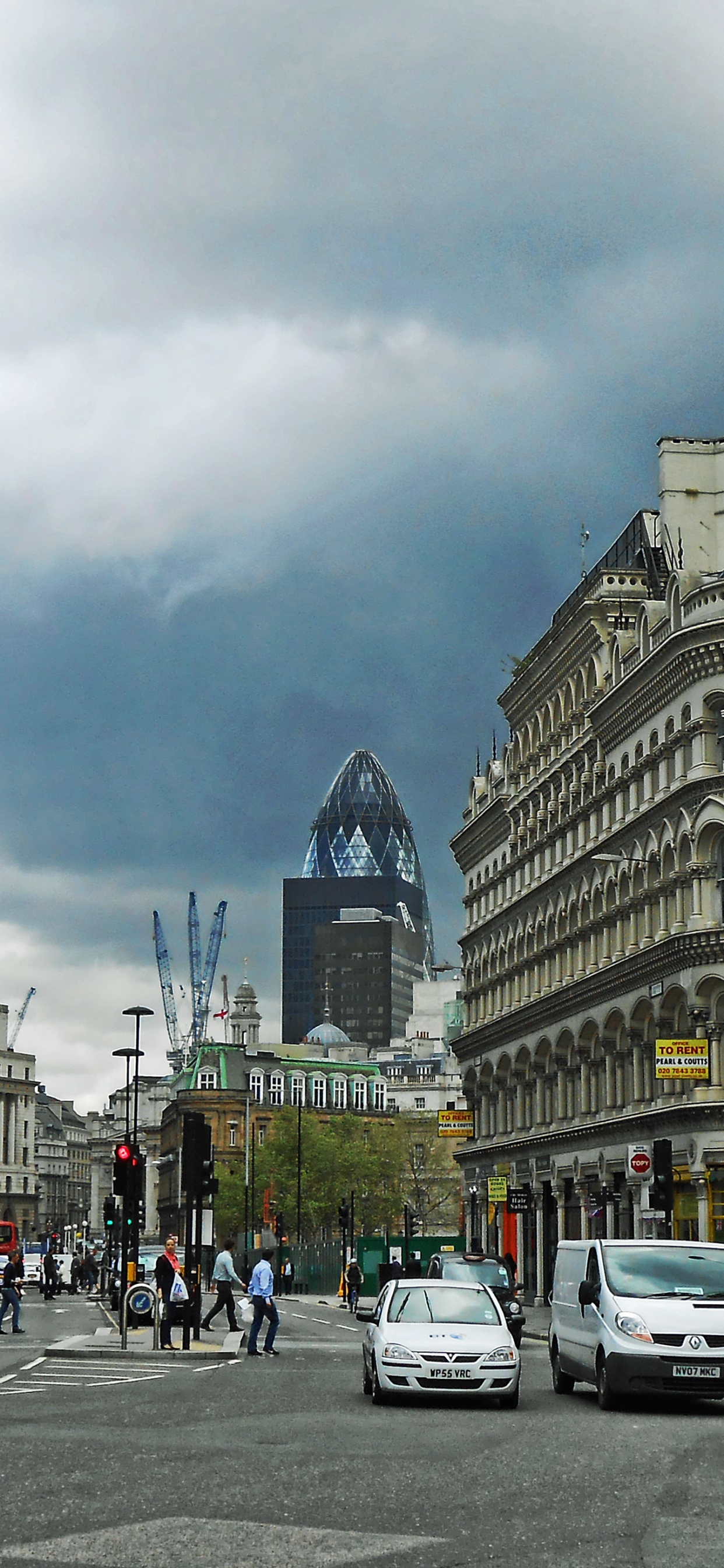 Обои Кэннон-стрит, город, городской район, метрополия, улица в разрешении 1242x2688