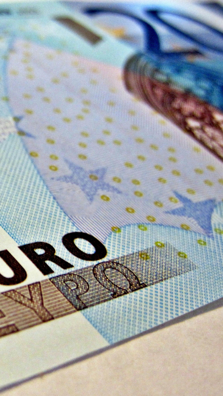 Обои Евро, банкноты евро, деньги, бумага, Валюта в разрешении 750x1334
