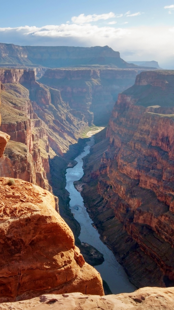Обои река Колорадо, национальный парк, каньон, парк, бесплодные земли в разрешении 720x1280
