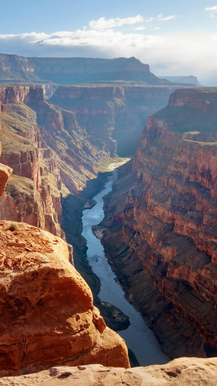 Обои река Колорадо, национальный парк, каньон, парк, бесплодные земли в разрешении 750x1334