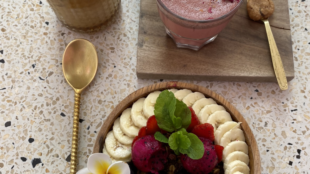 Обои бали, суперфуд, завтрак, смузи, замороженный десерт в разрешении 1280x720