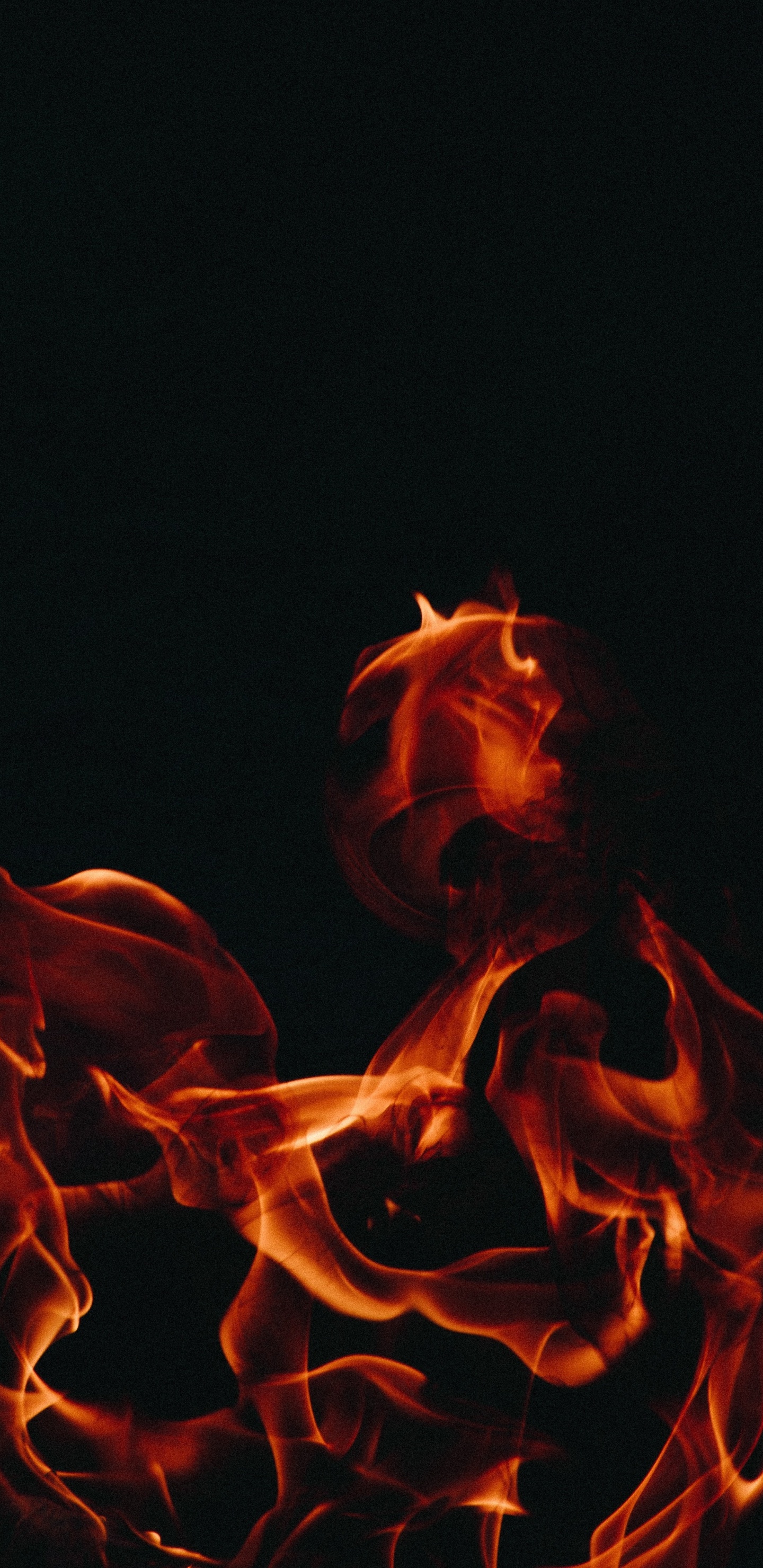 Обои огонь, пламя, тепло, театральное искусство, событие в разрешении 1440x2960