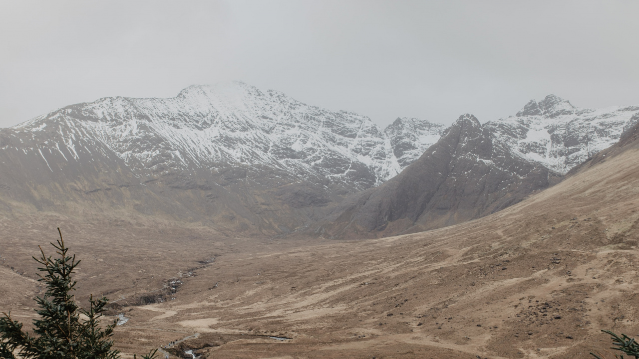 Обои нагорье, горный рельеф, гора, дикая местность, горный хребет в разрешении 1280x720