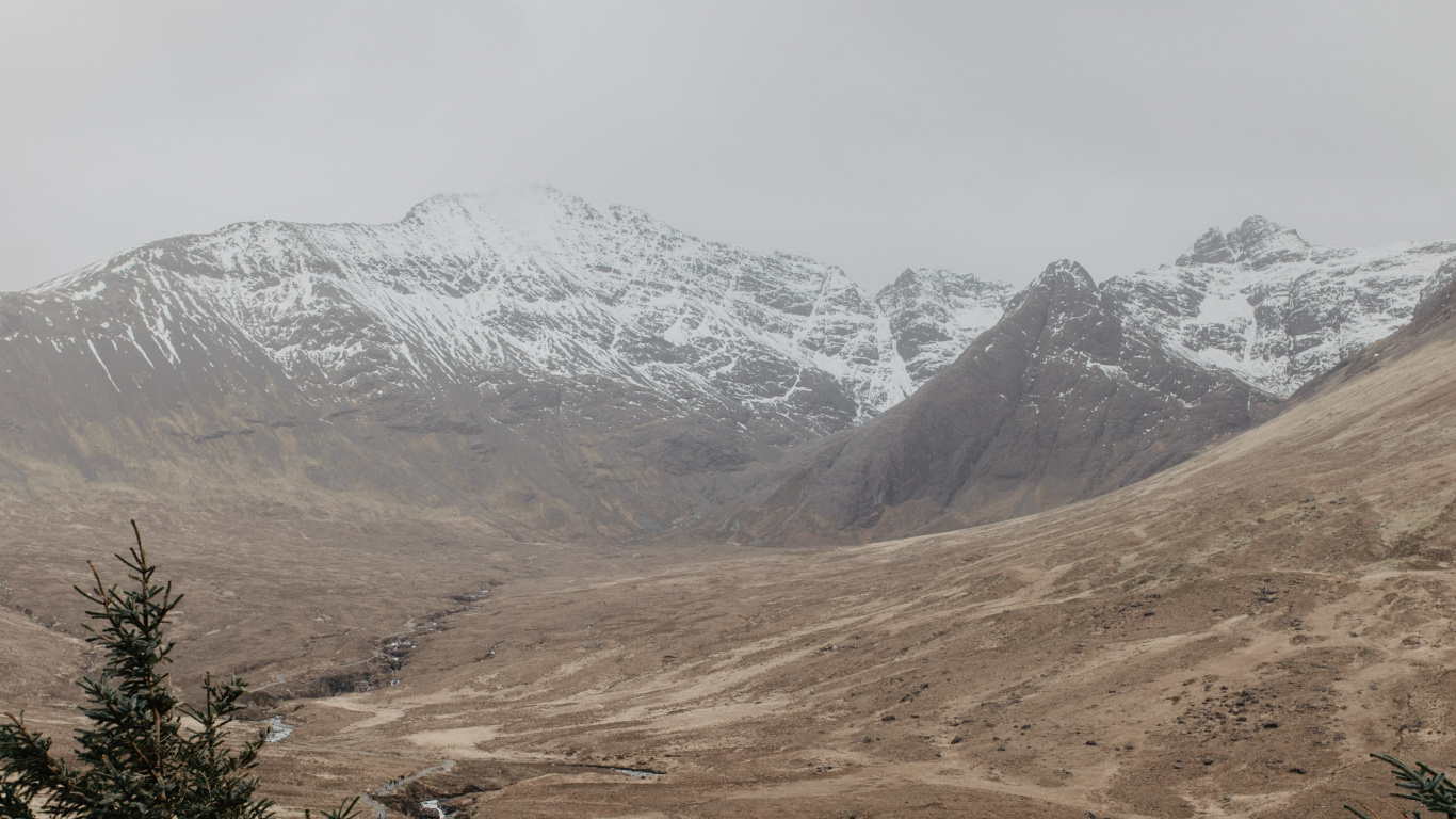Обои нагорье, горный рельеф, гора, дикая местность, горный хребет в разрешении 1366x768