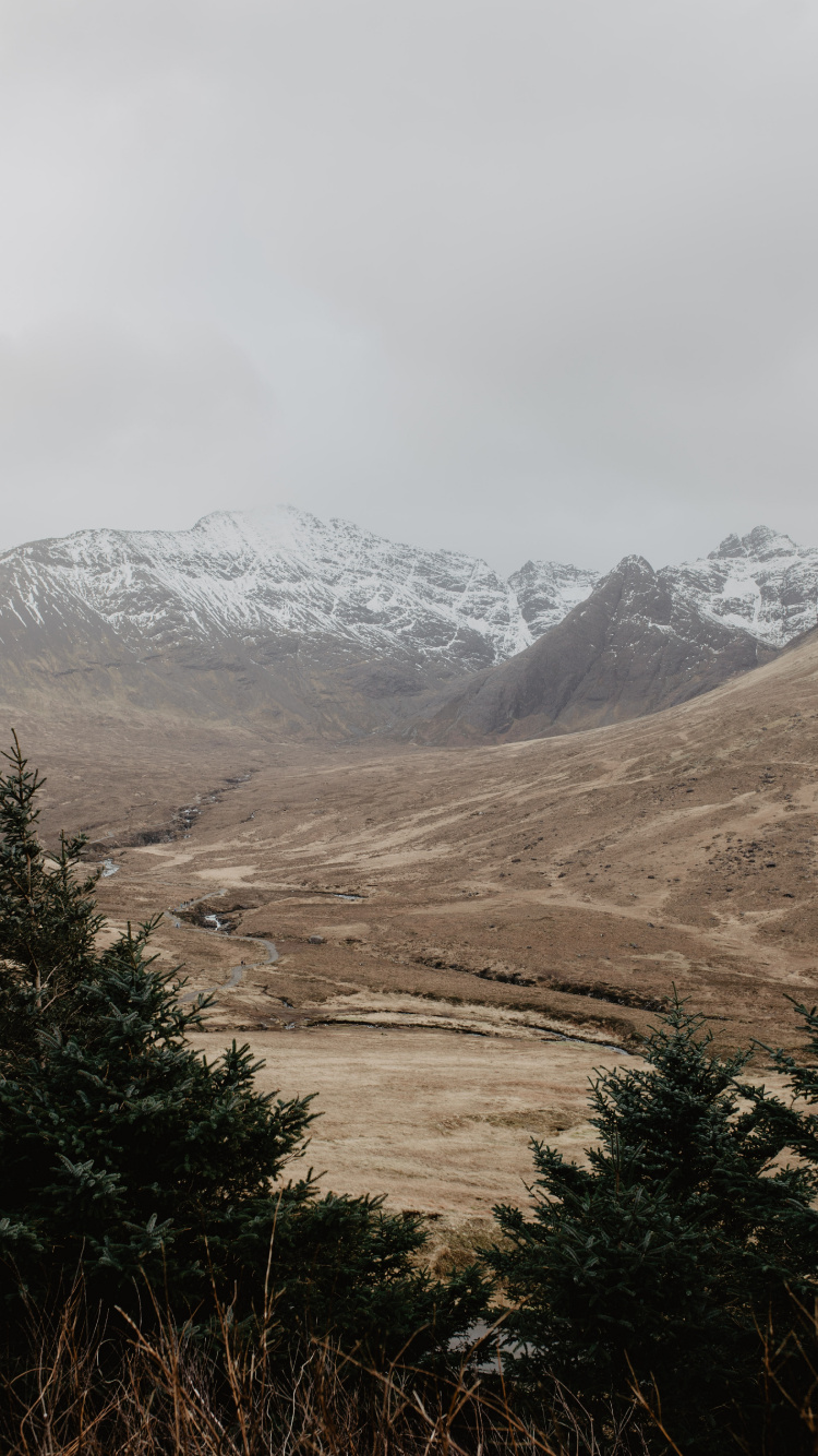 Обои нагорье, горный рельеф, гора, дикая местность, горный хребет в разрешении 750x1334