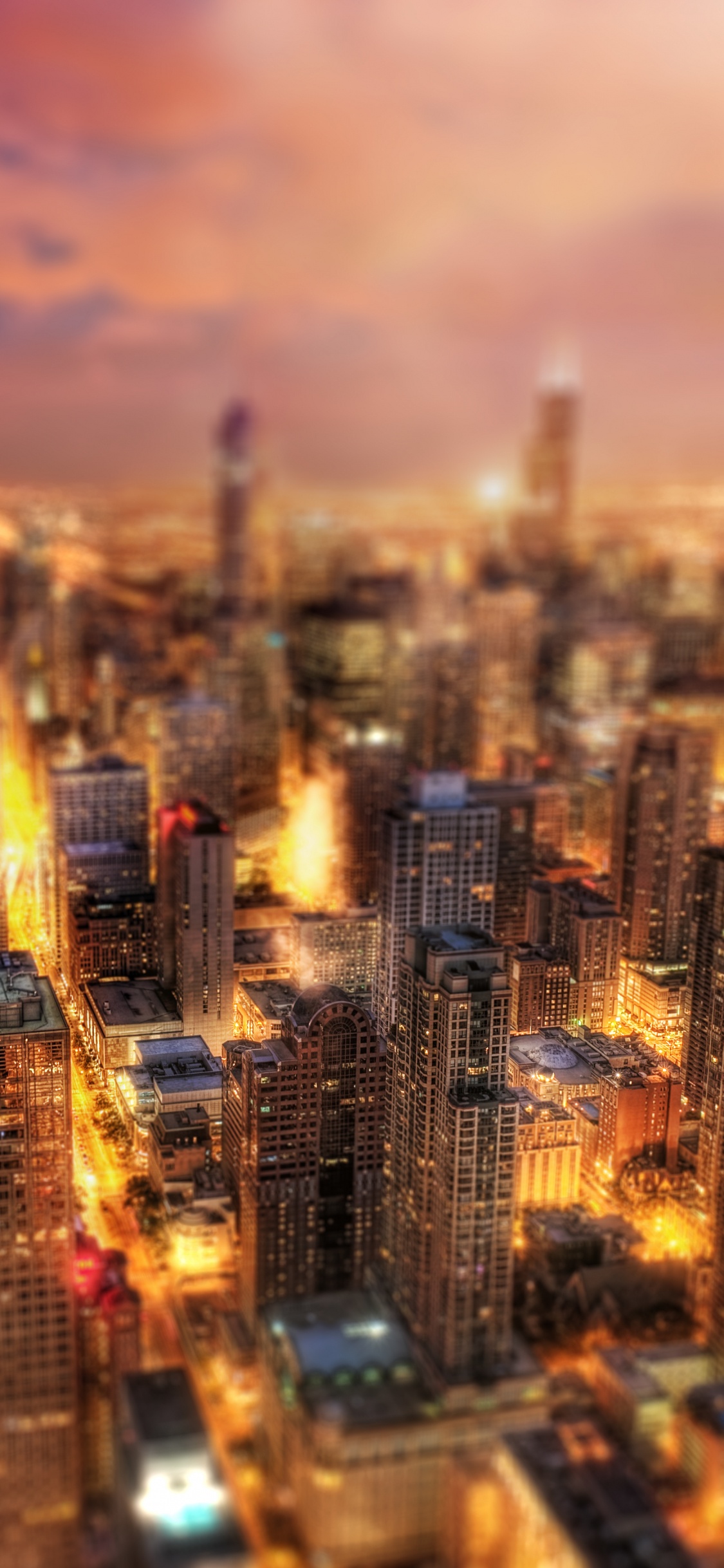 Обои городской пейзаж, город, городской район, метрополия, небоскреб в разрешении 1125x2436