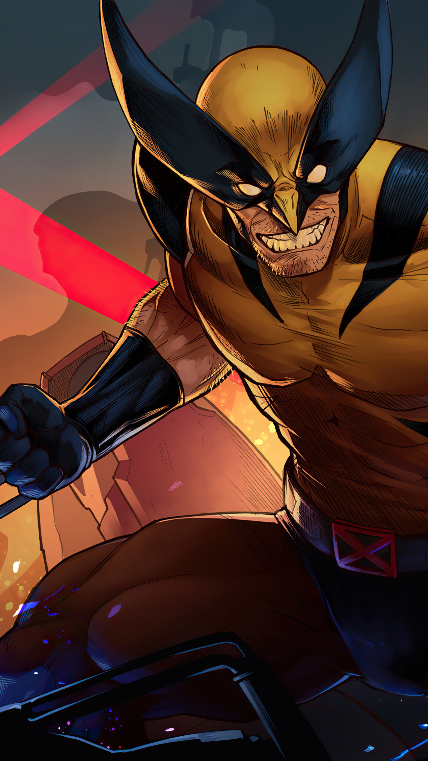 Обои злой росомаха комиксы, Росомаха, супергерой, комиксы Марвел, Комиксы супергерой в разрешении 1440x2560