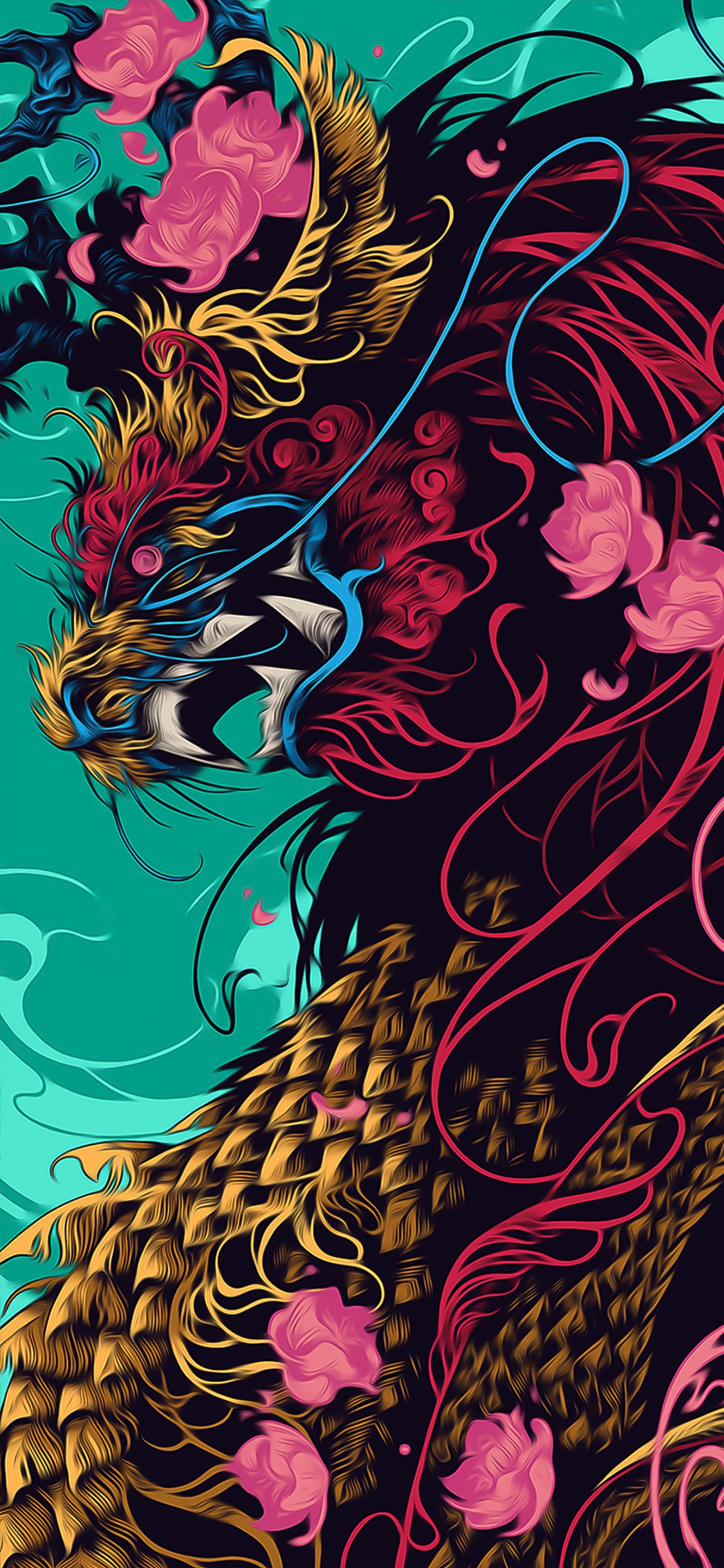 Обои ios, яблоко, арт, искусство, узор в разрешении 1125x2436