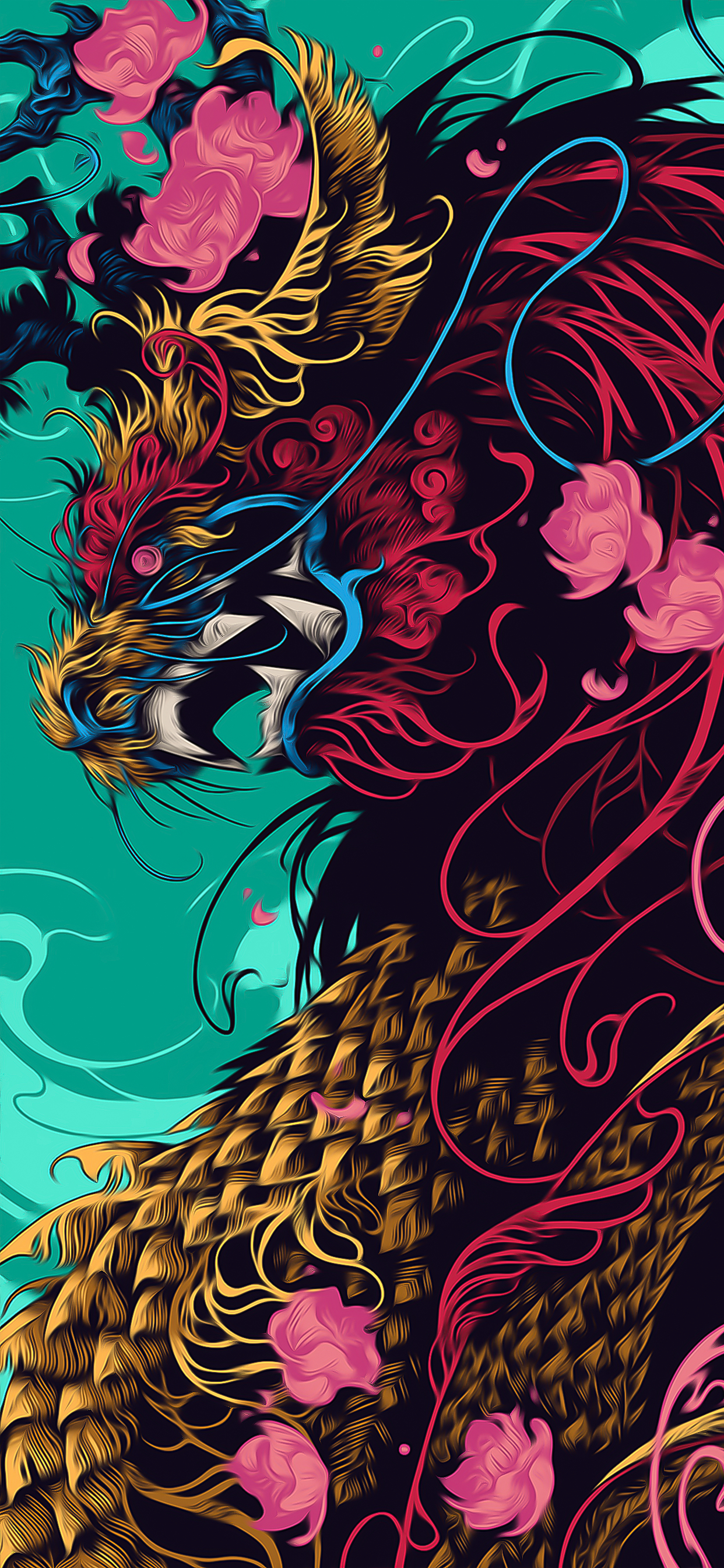 Обои ios, яблоко, арт, искусство, узор в разрешении 1242x2688